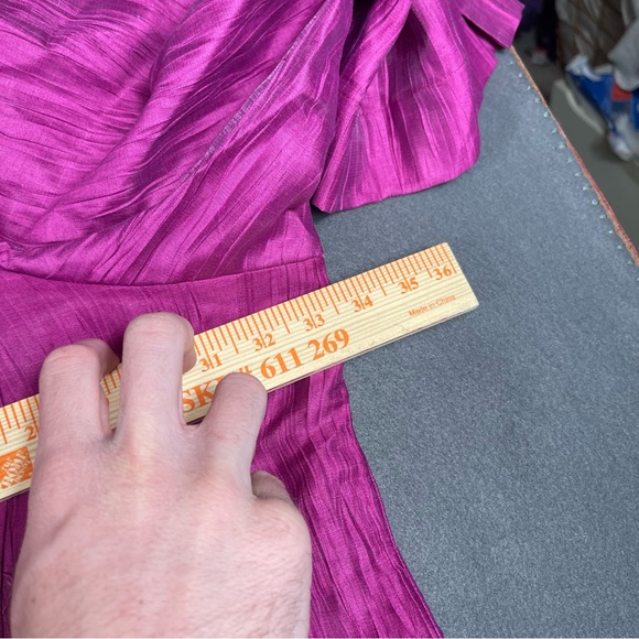 NWT Maggie Barnes Women Pink Purple Linen Blend Button Up Blouse Top Shirt Sz 5X - Picture 5 of 11